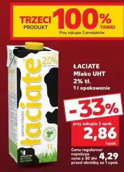 Kaufland ŁACIATE Mleko UHT 2 % tl oferta
