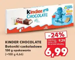 Kaufland KINDER CHOCOLATE Batoniki czekoladowe 150 g opakowanie oferta