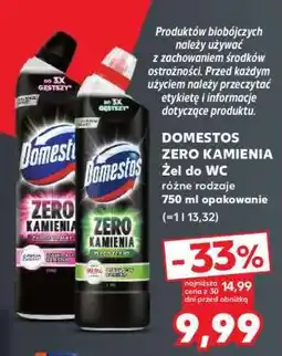 Kaufland DOMESTOS ZERO KAMIENIA Żel do WC oferta