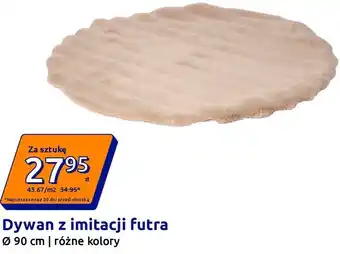 Dywan z imitacji futra Ø 90 cm