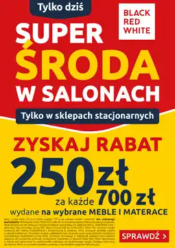 Black Red White Super środa w salonach Black Red White oferta