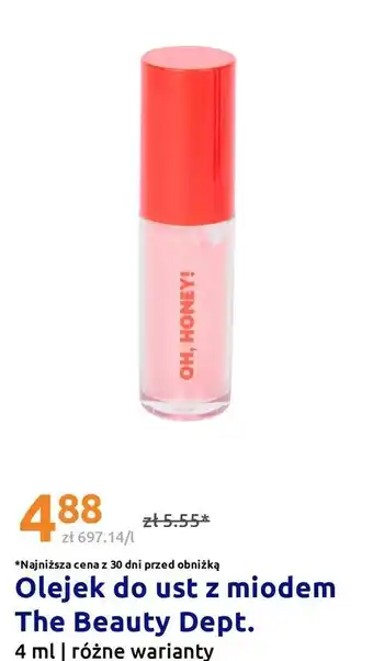 Olejek do ust z miodem The Beauty Dept
