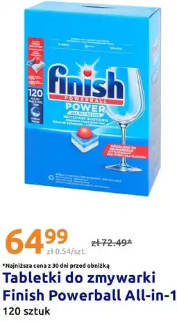 Action Tabletki do zmywarki Finish Powerball All-in-1 oferta