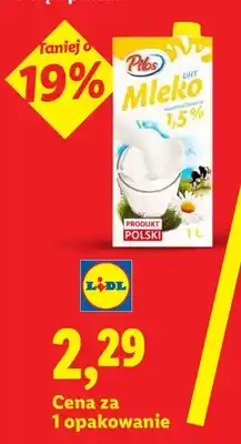 Lidl Mleko UHT Pilos 1,5% oferta