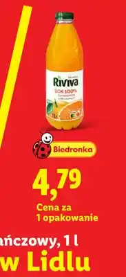 Lidl Sok pomarańczowy Riviva 100% oferta