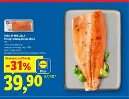 Lidl Pstrąg tęczowy filet ze skórą Targ Rybny Lidla oferta