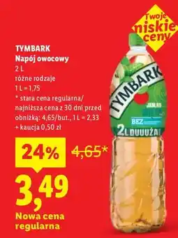 Lidl Napój owocowy Tymbark oferta