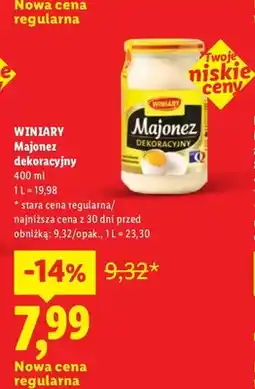 Lidl Majonez Dekoracyjny Winiary oferta