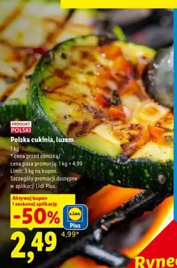 Lidl Cukinia polska luzem oferta