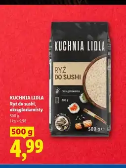 Lidl Ryż do sushi okrągłoziarnisty Kuchnia Lidla oferta