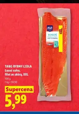 Lidl Łosoś coho filet ze skórą XXL Targ Rybny Lidla oferta