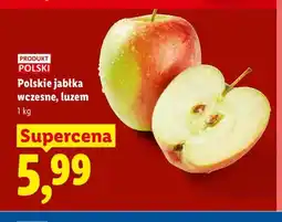 Lidl Jabłka wczesne polskie luzem oferta