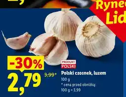 Lidl Czosnek polski luzem oferta
