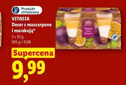 Lidl Deser z mascarpone i marakują 2-pak Vitasia oferta