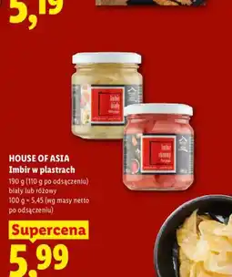 Lidl Imbir w plastrach biały House of Asia oferta