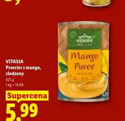 Lidl Przecier z mango słodzony Vitasia oferta