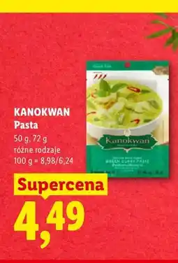 Lidl Pasta curry zielona Kanokwan oferta