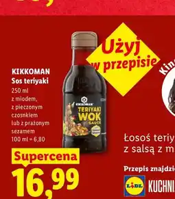 Lidl Sos teriyaki Kikkoman z miodem oferta