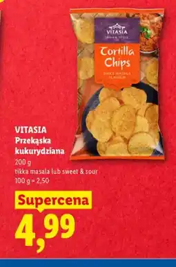 Lidl Przekąska kukurydziana tikka masala Vitasia oferta
