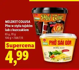 Lidl Danie instant Pho w stylu tajskim Miliket Colusa oferta