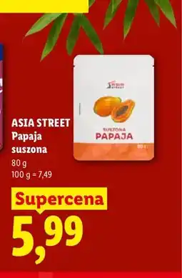 Lidl Papaja suszona Asia Street oferta