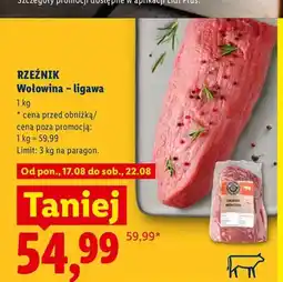 Lidl Wołowina ligawa Rzeźnik oferta