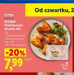 Lidl Polski kurczak - skrzydła XXL Rzeźnik oferta