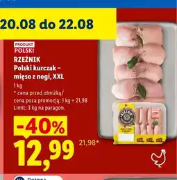 Lidl Polski kurczak - mięso z nogi XXL Rzeźnik oferta