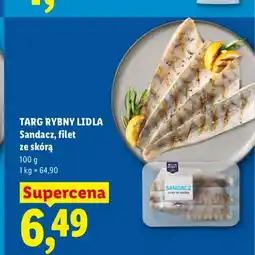 Lidl Sandacz filet ze skórą Targ Rybny Lidla oferta