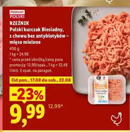 Lidl Mięso mielone z kurczaka biesiadnego Rzeźnik oferta
