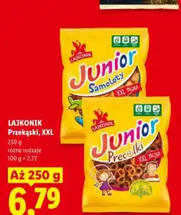 Lidl Przekąski Junior Samoloty Lajkonik XXL oferta