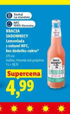 Lidl Lemoniada Bracia Sadownicy limonka oferta
