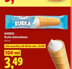 Lidl Rurka śmietankowa Nordis oferta