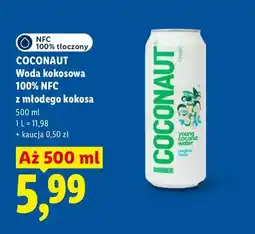 Lidl Woda kokosowa Coconaut 100% NFC z młodego kokosa oferta
