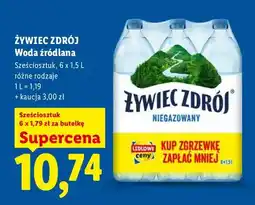Lidl Woda źródlana niegazowana Żywiec Zdrój 6-pak oferta