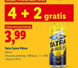Lidl Piwo Tatra oferta
