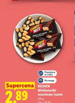 Lidl Minibatoniki orzechowe luzem Roshen Candy Nut oferta