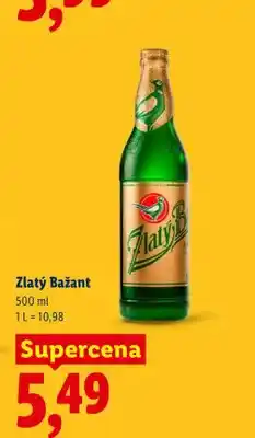 Lidl Piwo Zlatý Bažant oferta