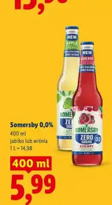 Lidl Piwo bezalkoholowe Somersby jabłko oferta