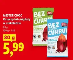 Lidl Orzechy laskowe w czekoladzie Mister Choc bez dodatku cukru oferta