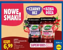 Lidl Owoce z nasionami chia Superfoods truskawka-dzika róża Łowicz oferta