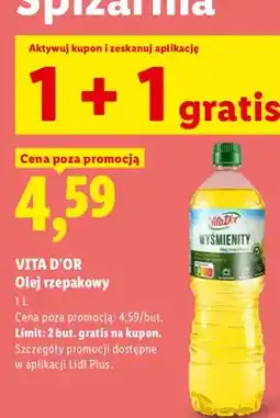 Lidl Olej rzepakowy Wyśmienity Vita D'or oferta