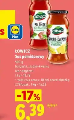 Lidl Sos pomidorowy boloński Łowicz oferta