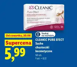 Lidl Suche chusteczki kosmetyczne Cleanic Pure Effect oferta