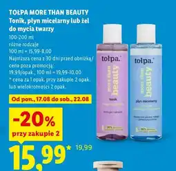 Lidl Płyn micelarny Tołpa More Than Beauty oferta