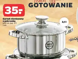 Netto Garnek nierdzewny z pokrywką Mg home ø20 cm oferta
