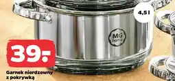 Netto Garnek nierdzewny z pokrywką Mg home ø22 cm oferta