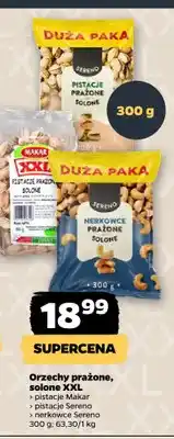 Netto Pistacje prażone solone Makar XXL oferta