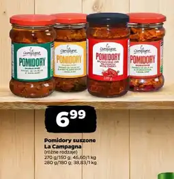 Netto Pomidory suszone paski w oleju z ziołami La Campagna oferta