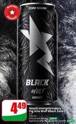 Dino Napój energetyczny Black Wolf Zero Sugar Figa na oferta